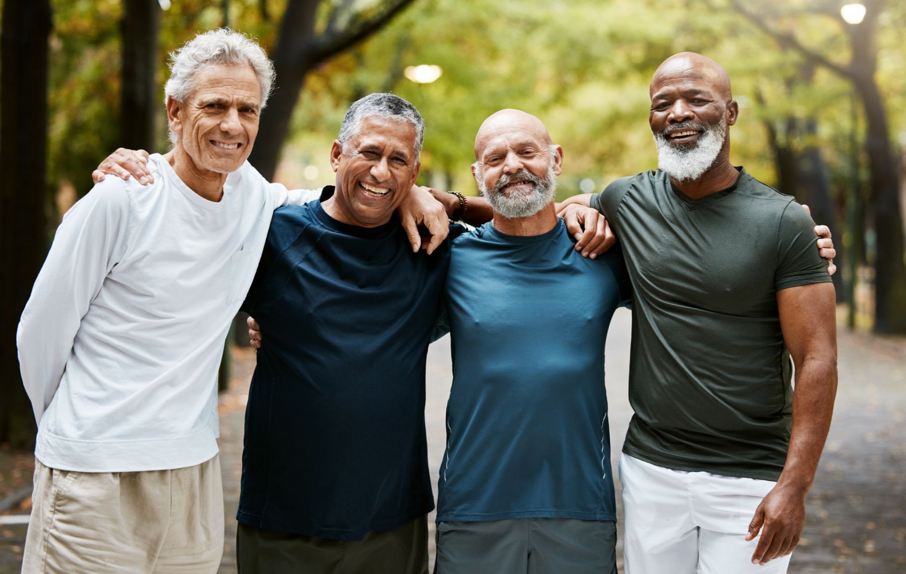 older men smiling for photo